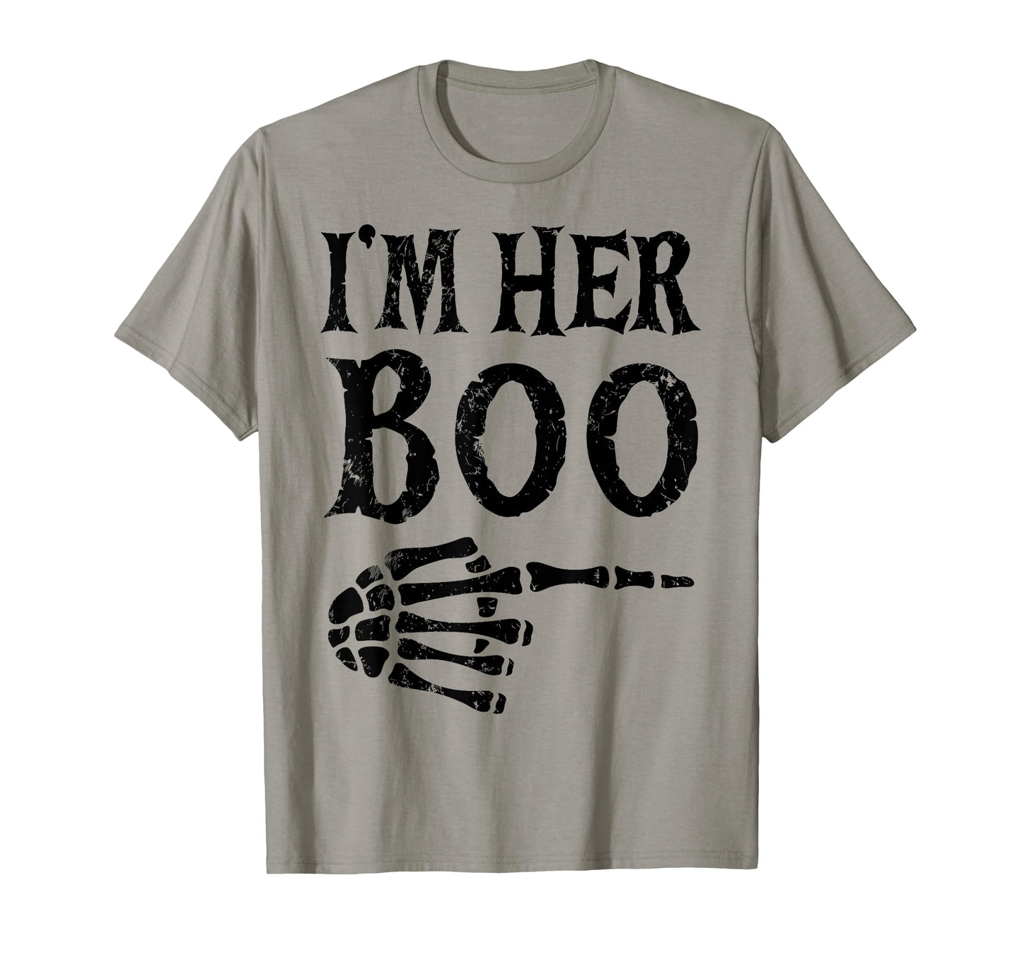 Im Her Boo Im His Ghoul Halloween Couple Matching Women Men T-Shirt