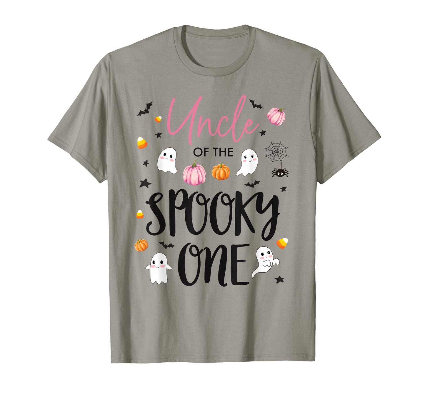 Uncle of Spooky One Girl 1st Birthday Pink Halloween Cute T-Shirt