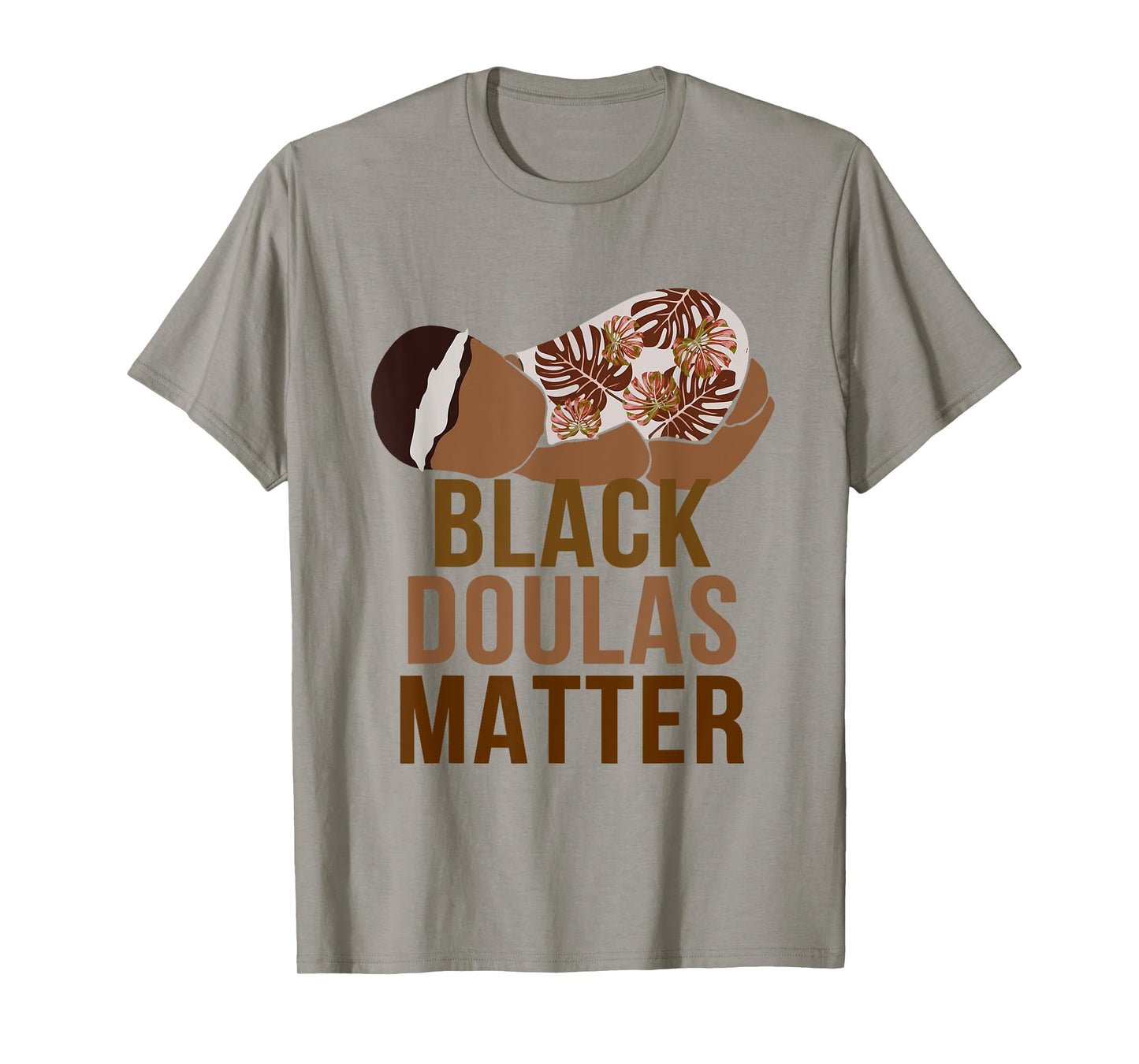 Black Afro Doula Midwife Birth Worker Black Doulas Matter T-Shirt