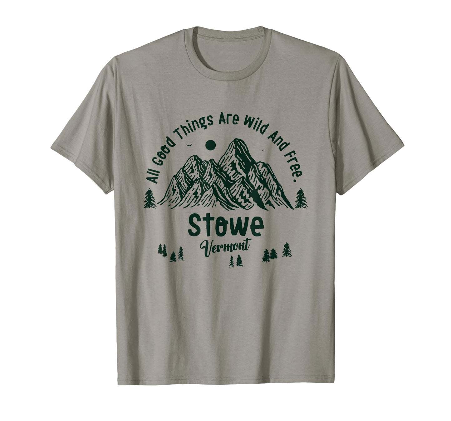 Stowe Mountains Vermont Hiking Outdoors Vintage T-Shirt