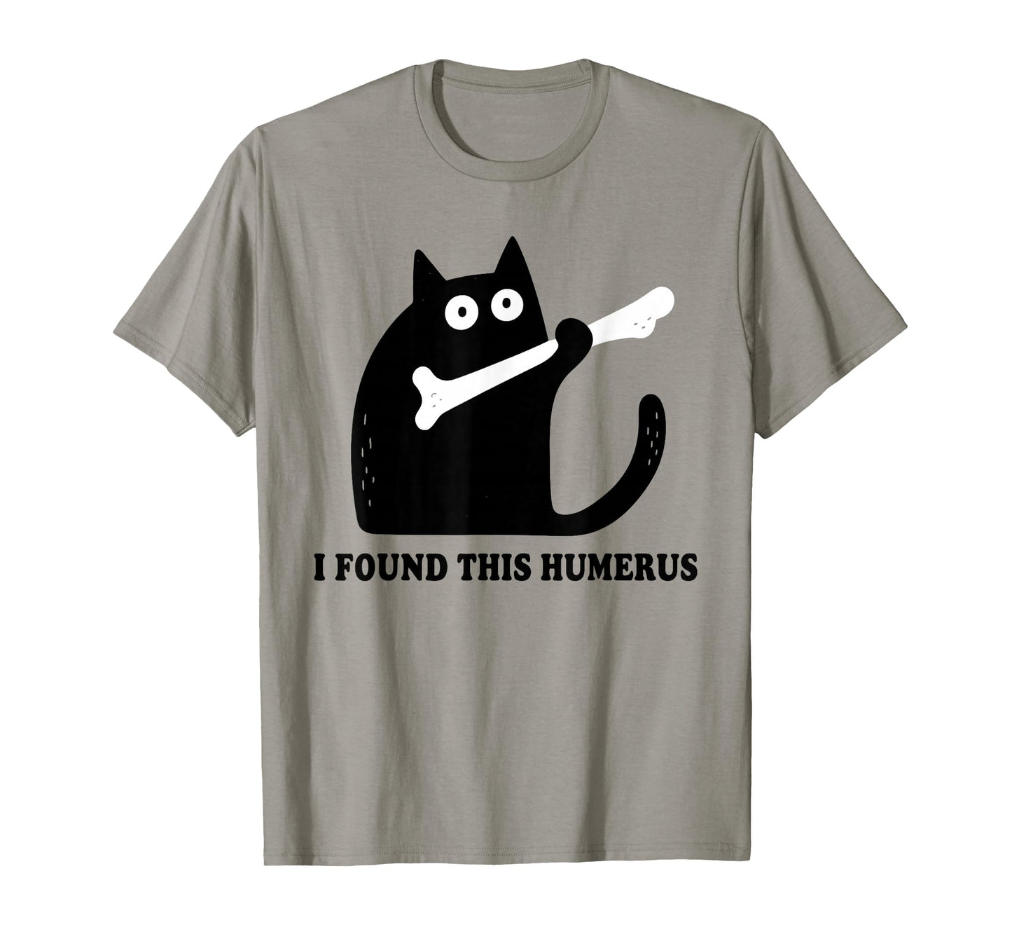I Found This Humerus Vintage Funny Scary Black Cat Halloween T-Shirt