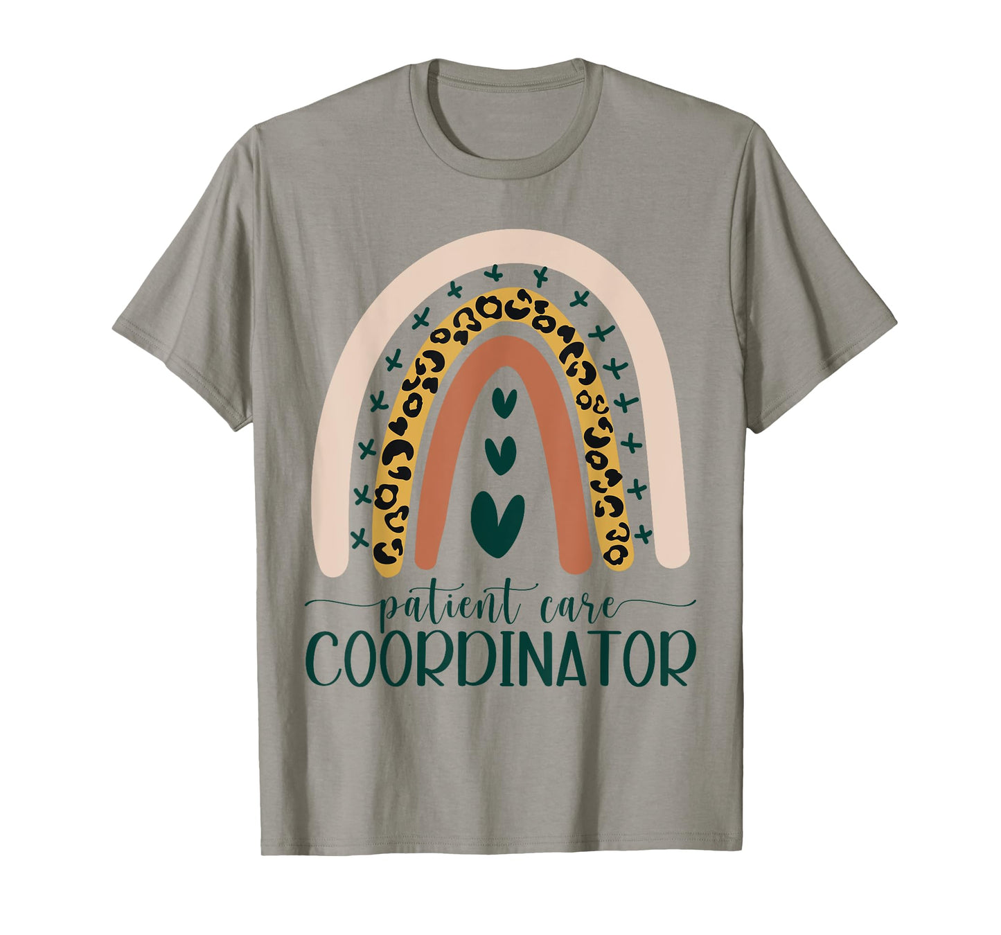 Patient Care Coordinator Appreciation Leopard Rainbow Cute T-Shirt