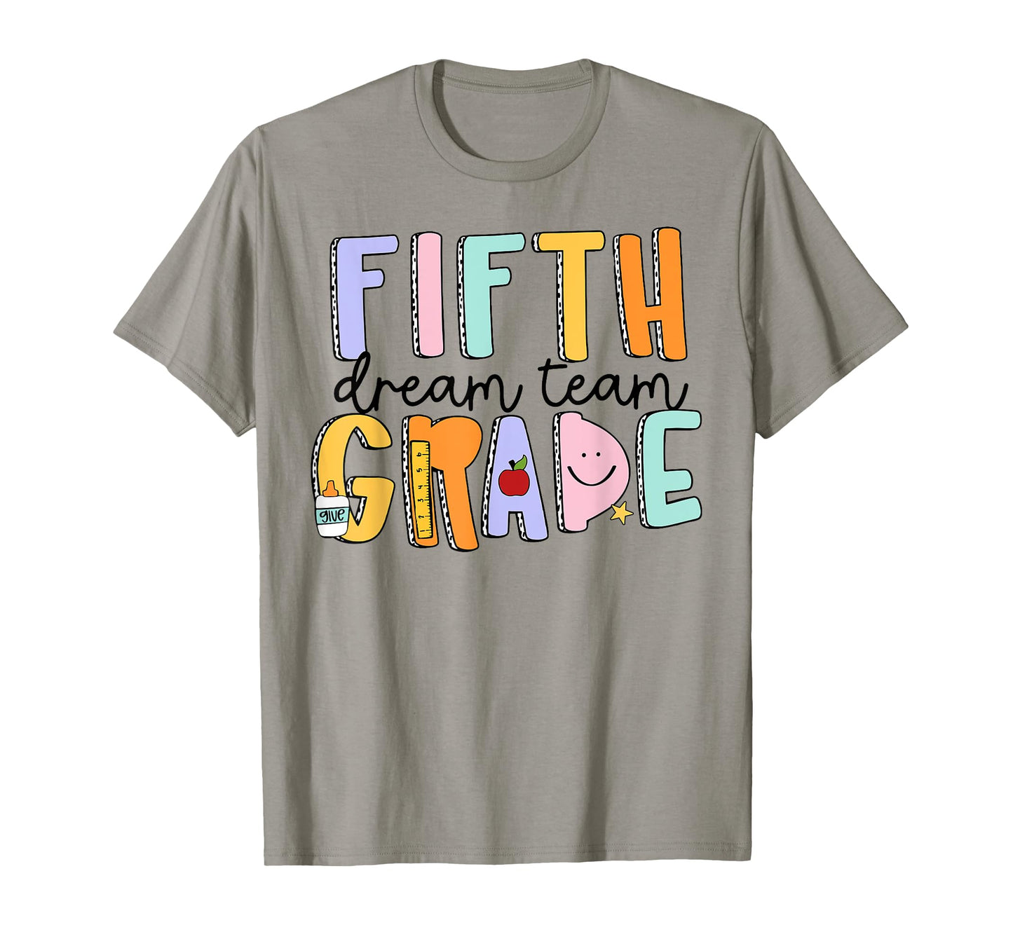 Fifth Grade Dream Team 5th Grade Teachers Back To School T-Shirt for Men Women Girls Kids