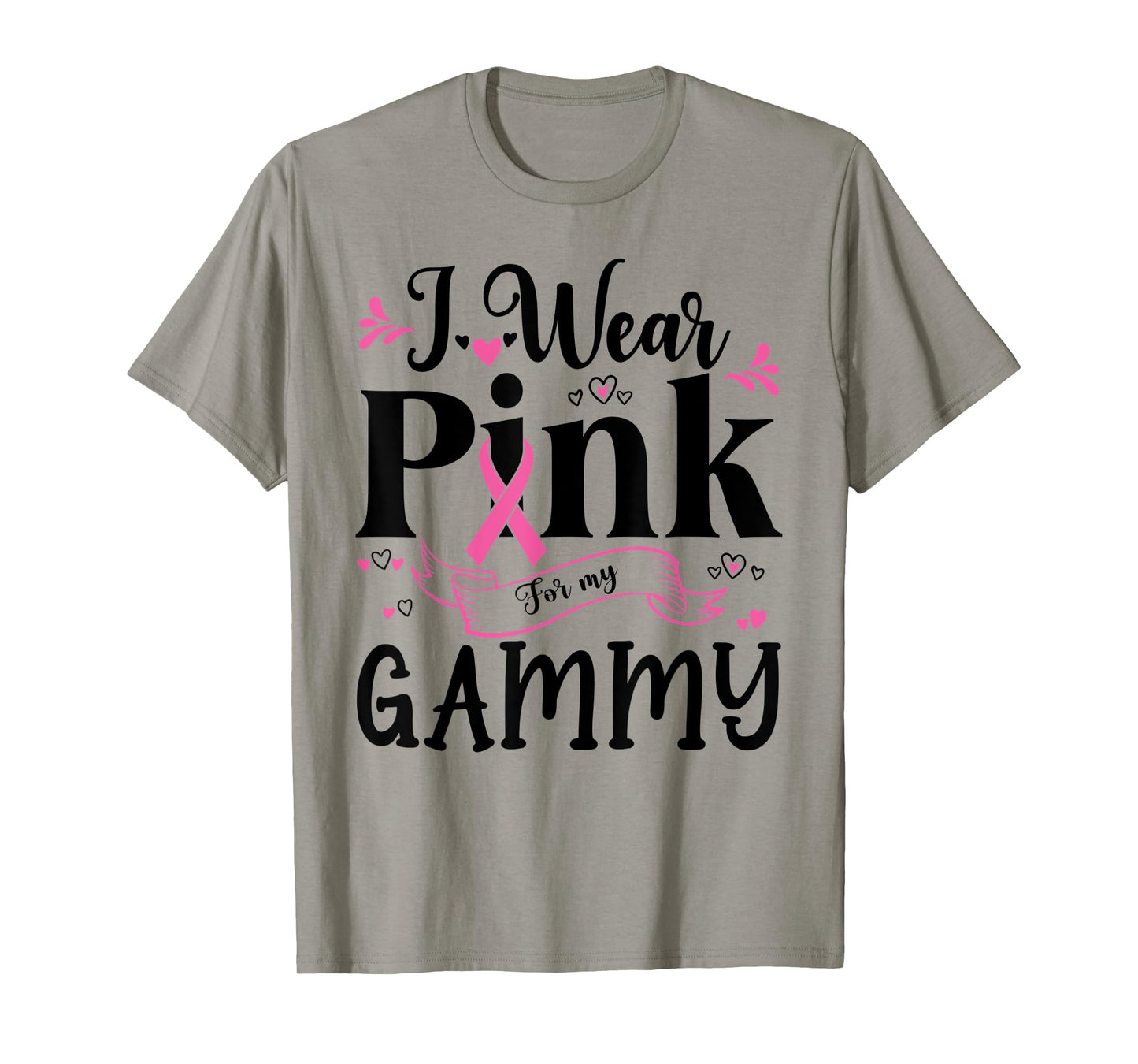October Breast Cancer Support I Wear Pink For My Gammy T-Shirt