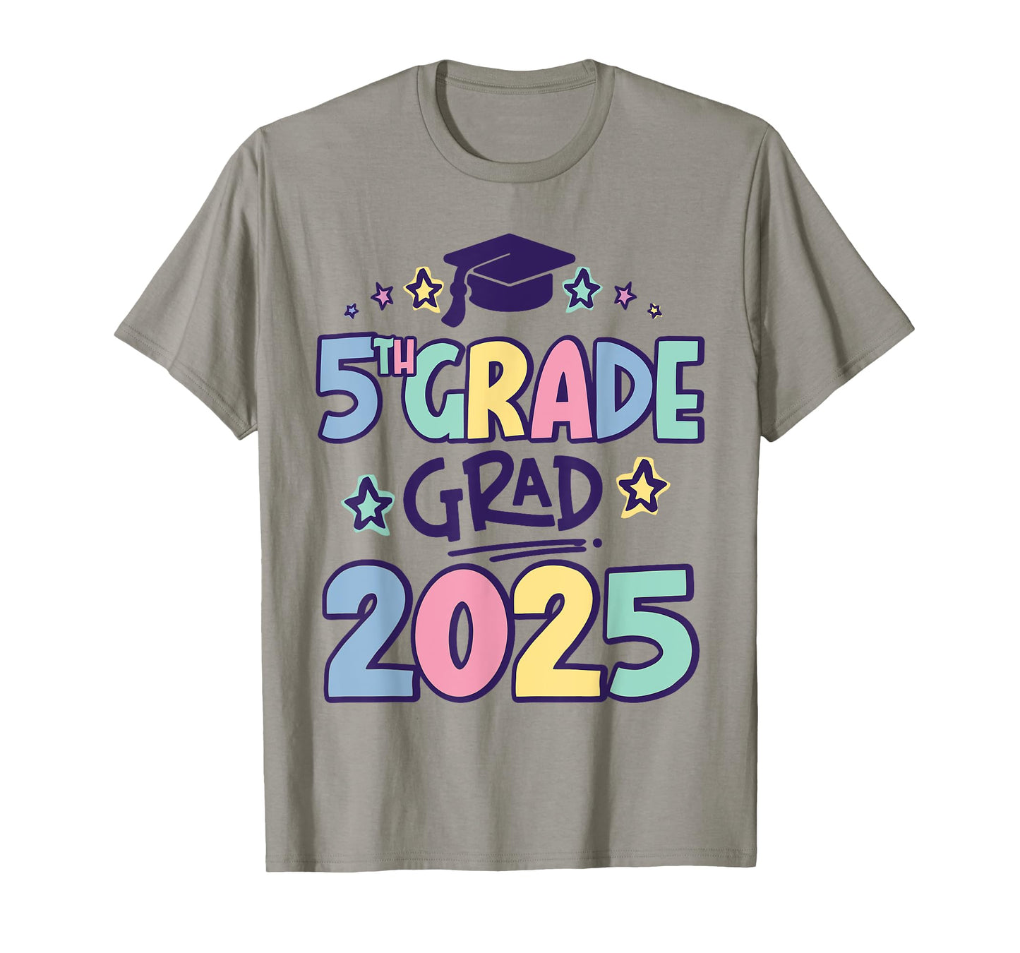 Fifth 5th Grade Grad 2025 Elementary School Graduate T-Shirt