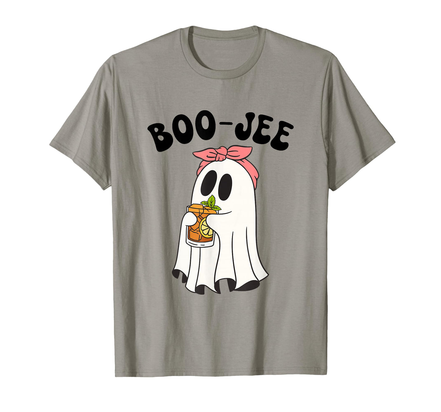 Funny Boo-JEE Ghost Halloween Pink Coquette Spooky Season T-Shirt