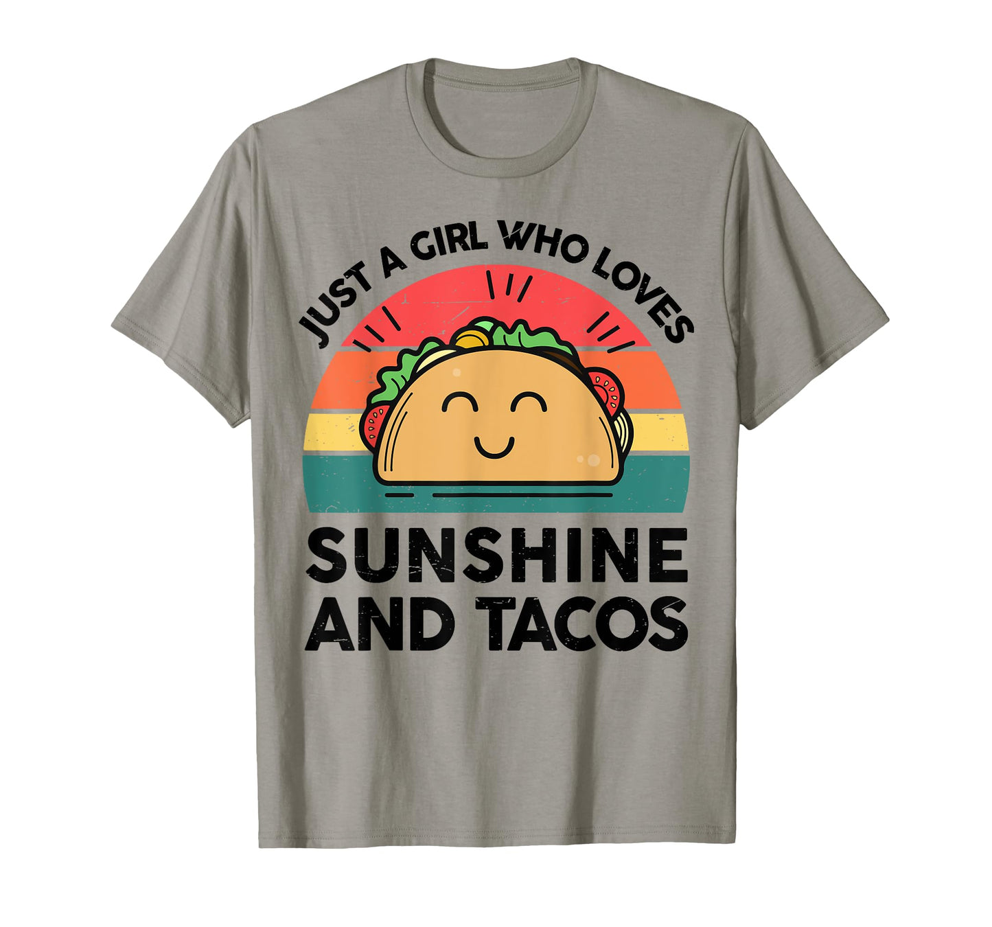 Girl Love Sunshine & Tacos Mexican Women Funny Cinco De Mayo T-Shirt