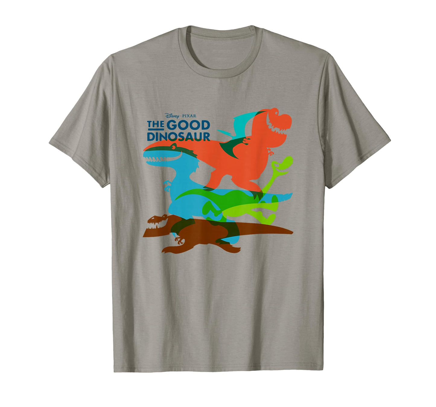 Disney Pixar The Good Dinosaur Group Shot Silhouettes Logo T-Shirt