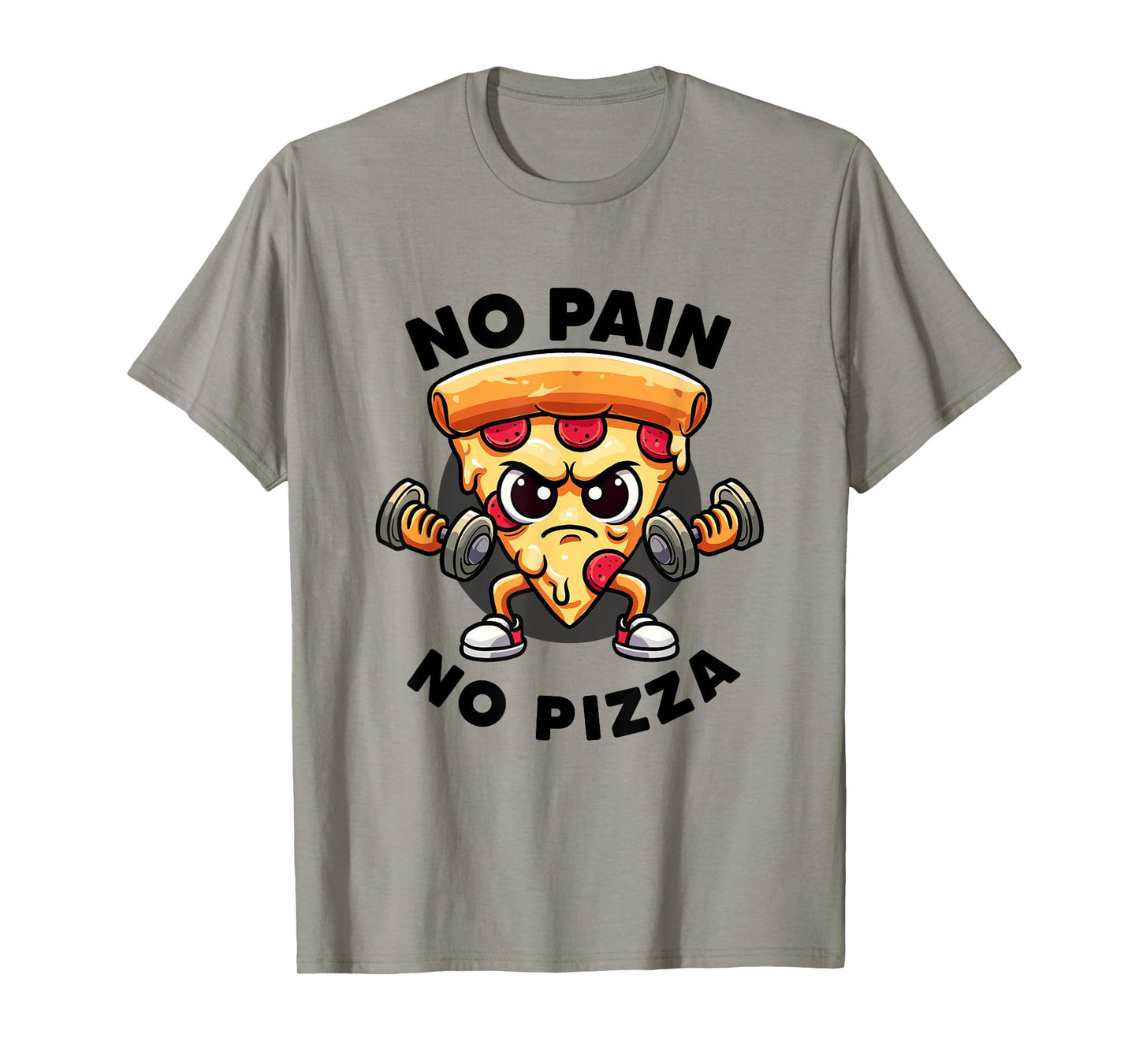 No Pain No Pizza Lover Workout Funny Gym Quotes Gym Fitness T-Shirt