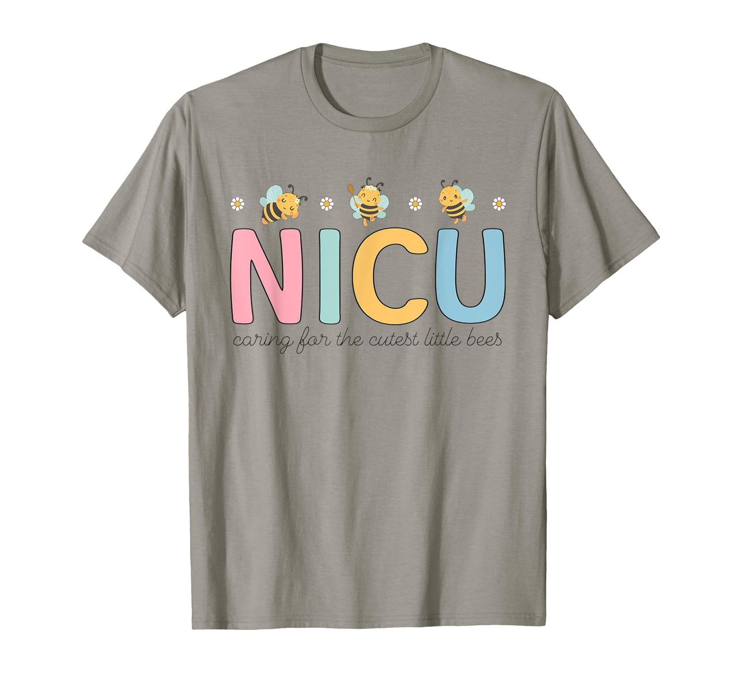 NICU Summer Caring For The Cutest Little Bees NICU Nurse Men Women Girls Kids T-Shirt