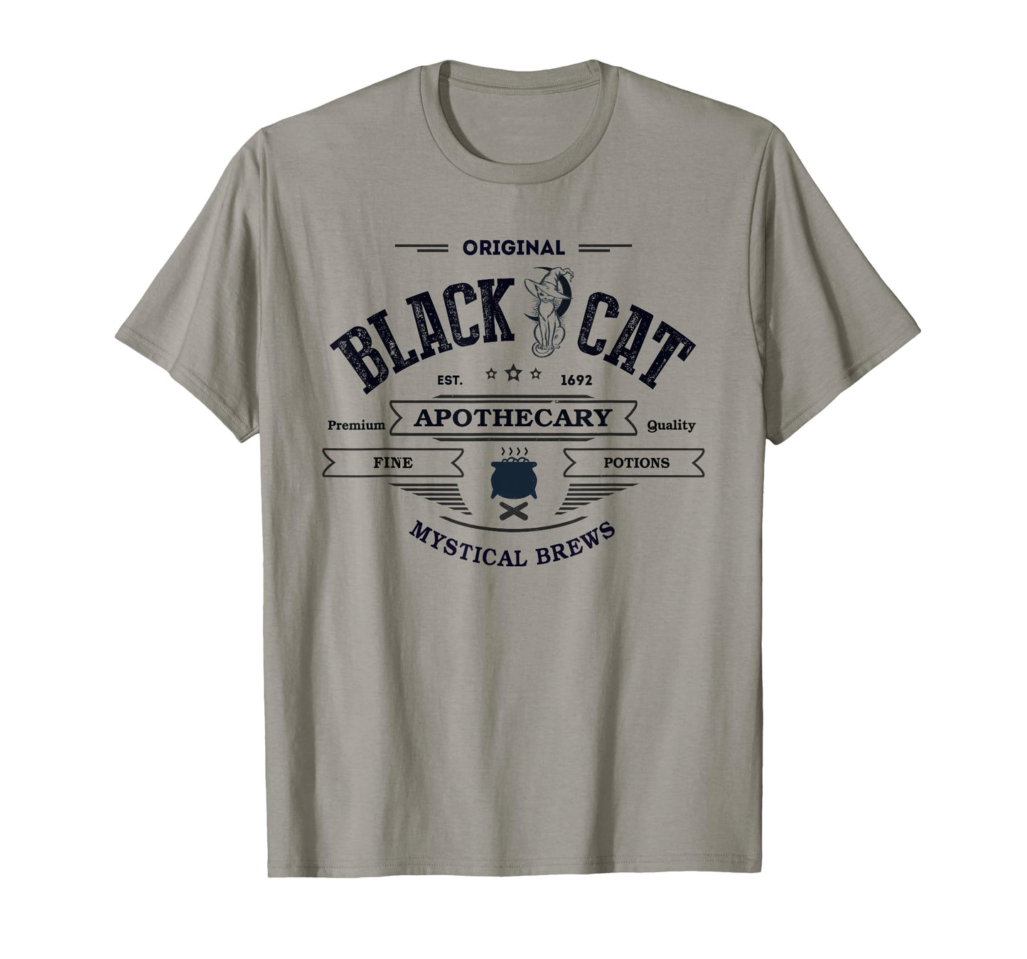 Kawaii Black CAT Witch Apothecary Witchy Pharmacist Wizard T-Shirt