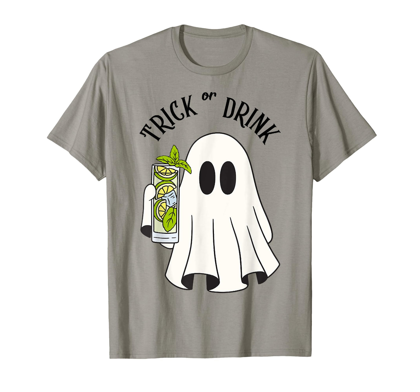Trick Or Drink, Funny Wine Drinker,Spooky Drinking Halloween T-Shirt