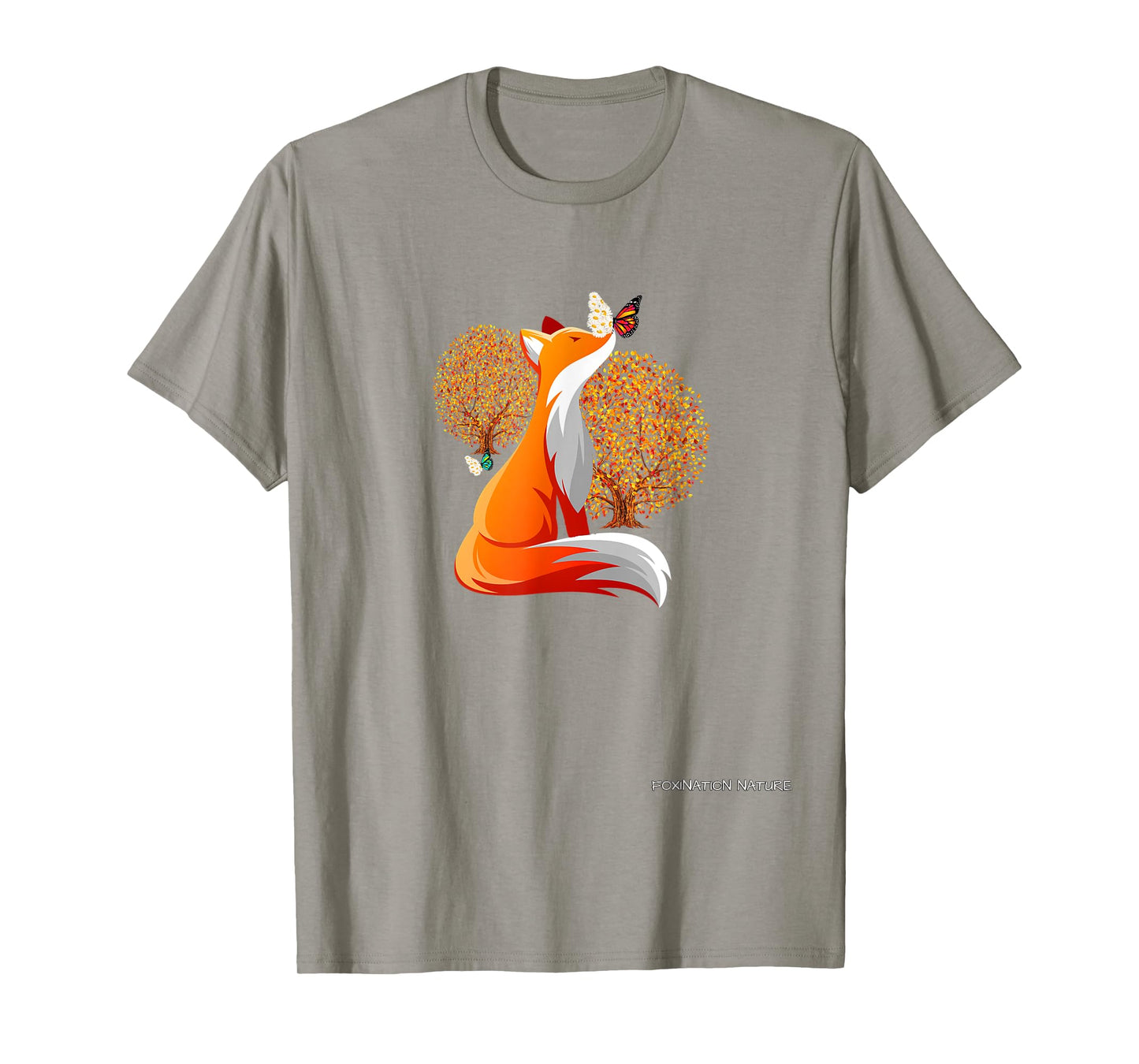 Foxination Nature, autumn with fox and butterflies T-Shirt