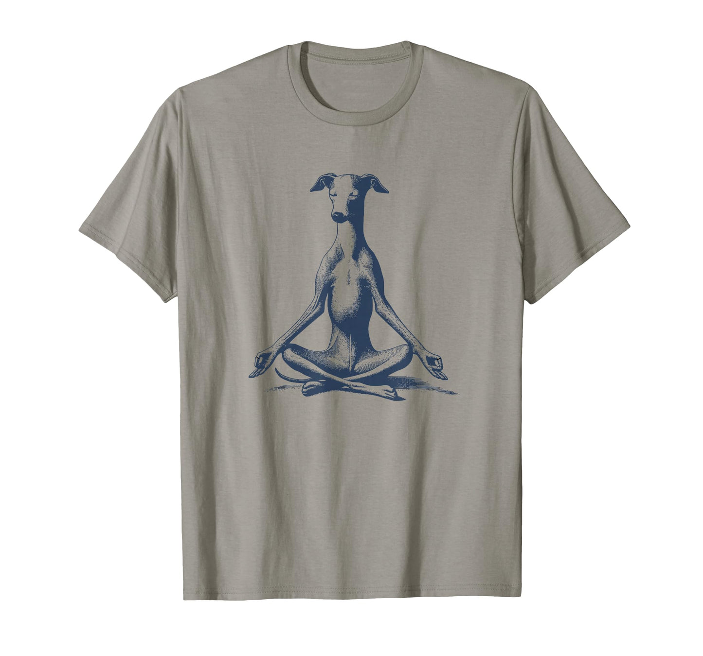 Italian Greyhound Whippet Iggy Meditate Lotus Yoga Vintage T-Shirt
