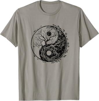 Yin Yang symbol, tree of life, Tai chi, Qigong, yoga, Taoism T-Shirt