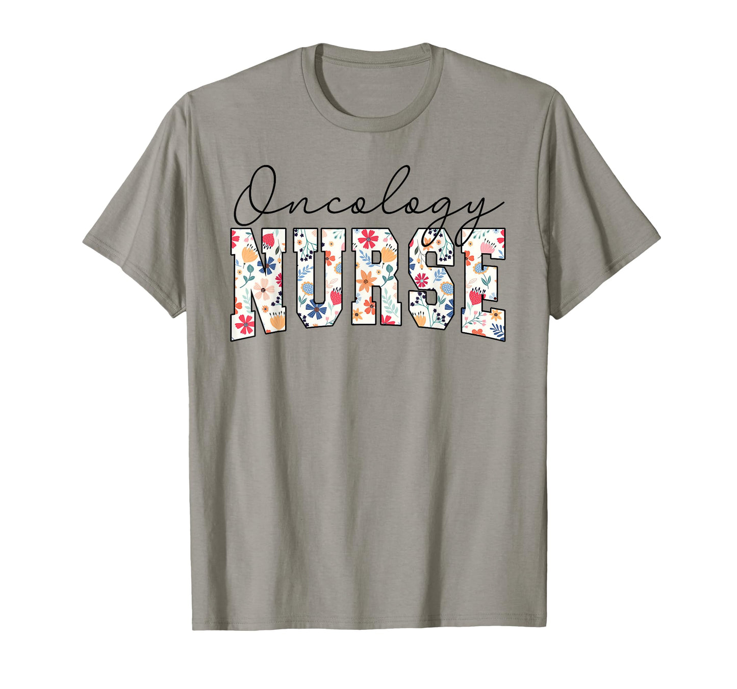Floral Oncology Nurse Nurses Nursing Cancer Oncology Nurse T-Shirt