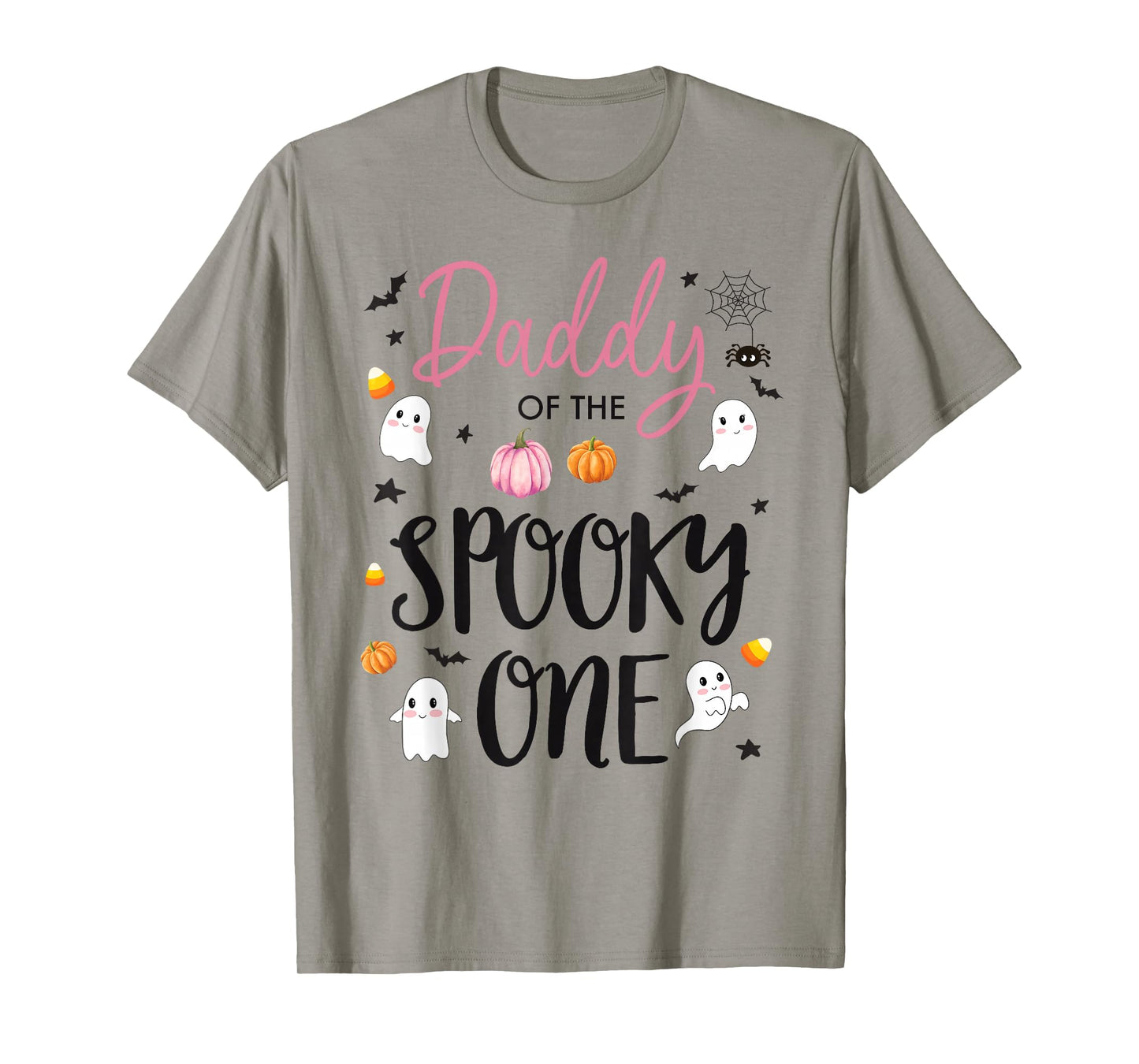 Daddy of The Spooky One Girl 1st Birthday Pink Halloween T-Shirt