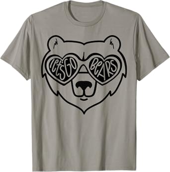 Bears School Sports Fan Team Spirit T-Shirt