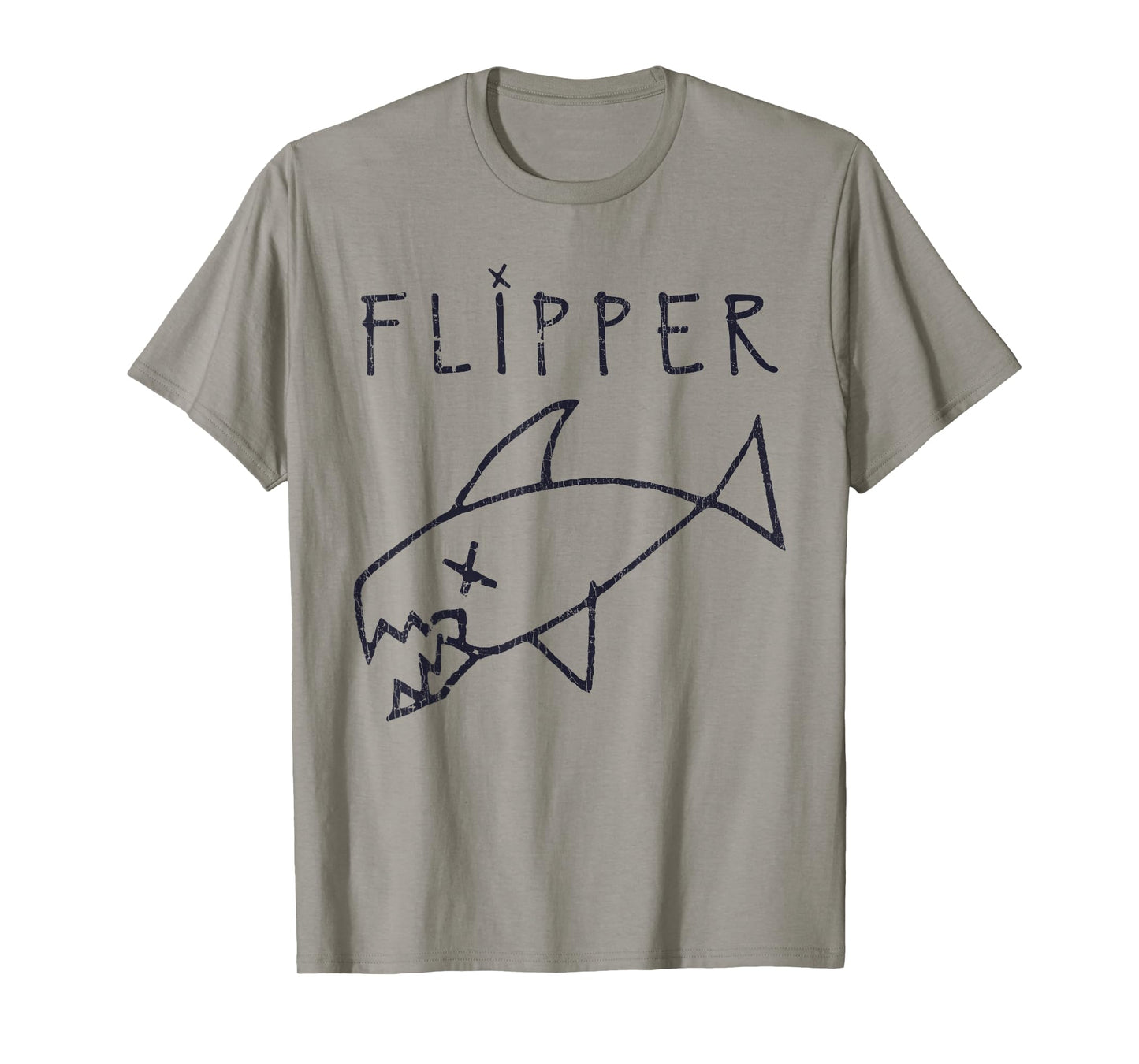 Funny Flipper Fish Die Sarcastic Graphic T-Shirt