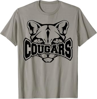 Cougars School Sports Fan Team Spirit T-Shirt