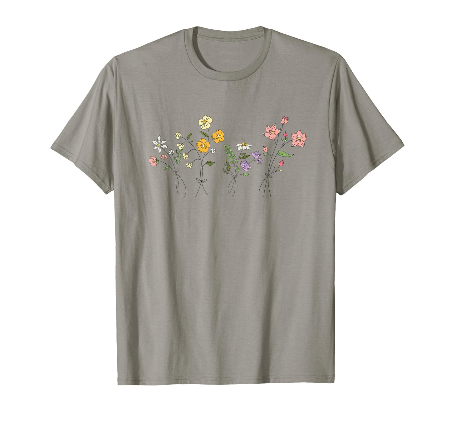 Vintage Inspired Botanical Flower Gardener Naturalist Flower T-Shirt