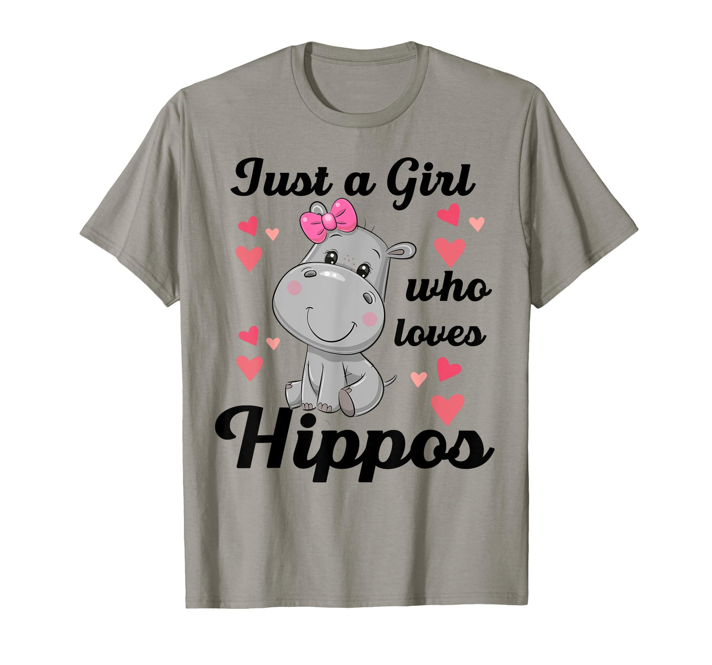 Cute Hippo-Shirt Just A Girl Who Loves Hippo Kids Toddler T-Shirt