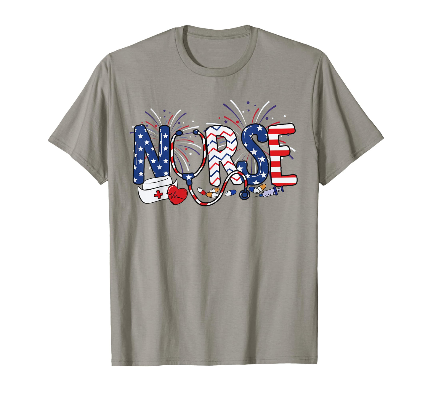 Patriotic Nurse 4th Of July Registered Nurse Crew Nurse Life T-Shirt