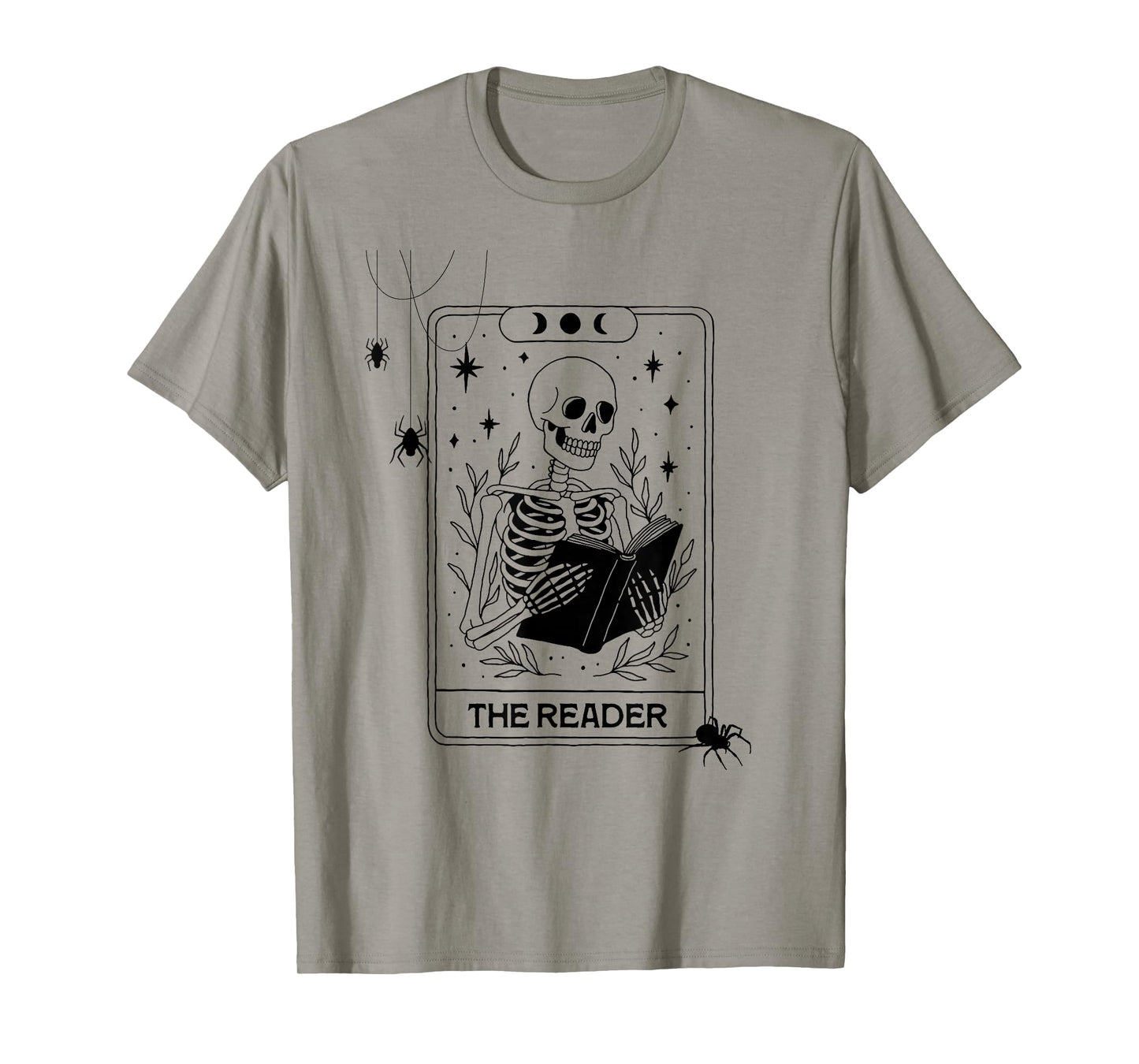 A Skeleton Reading Makes The Perfect October Vibe. T-Shirt