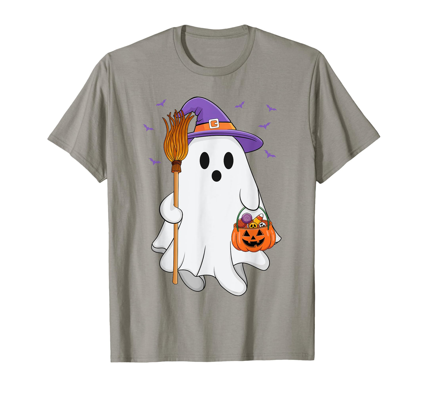 Witch Ghost Scary Pumpkin Halloween Fall Spooky Season Women T-Shirt