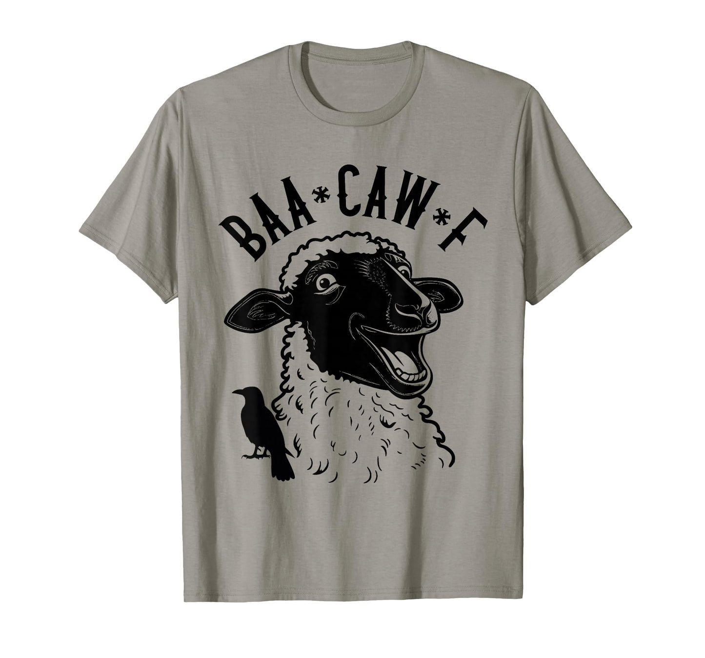 Sheep Baa + Crow Caw Back Off Pun Funny Tee for Introverts T-Shirt