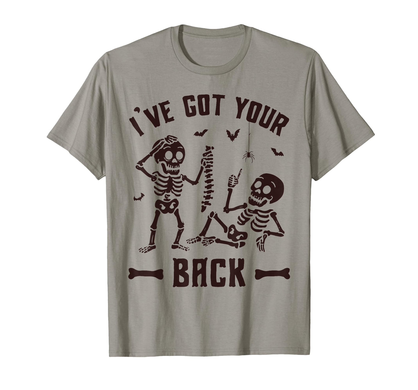 Skeleton I’ve Got Your Back Funny Friendship Halloween Humor T-Shirt