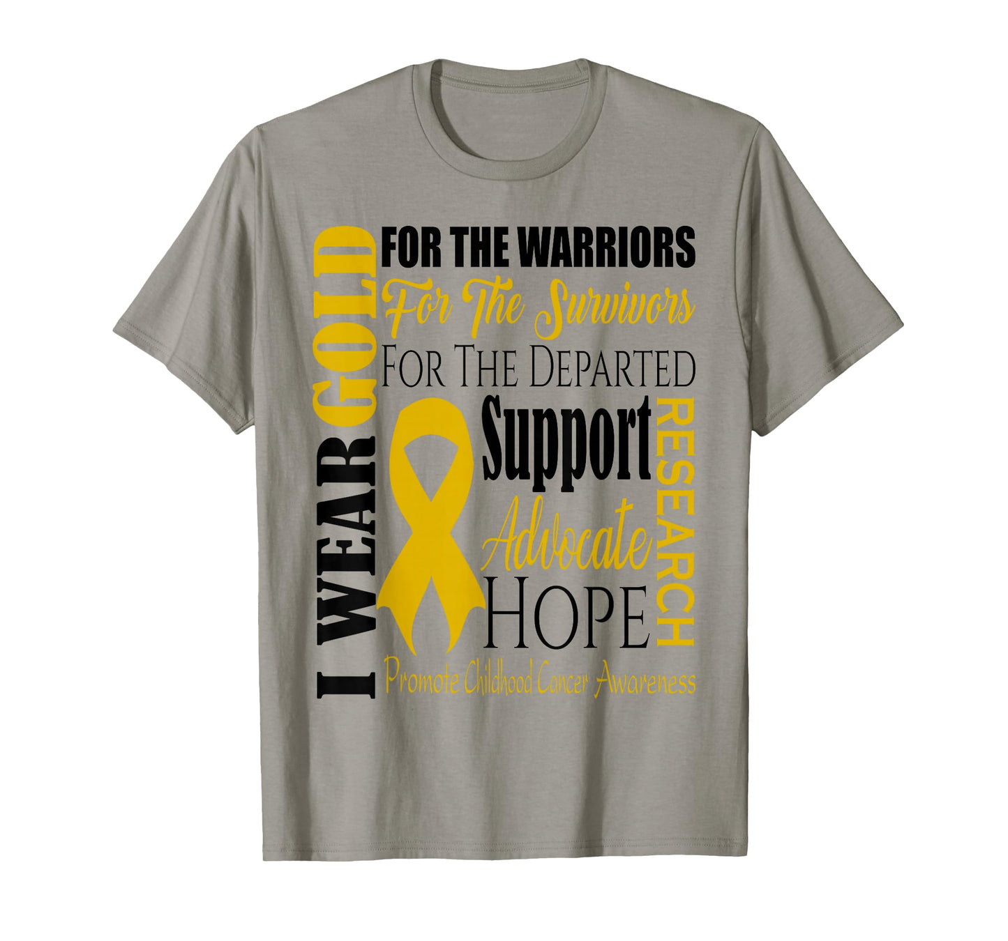 Childhood Cancer Awareness T Shirt Gold for a Child Fight T-Shirt