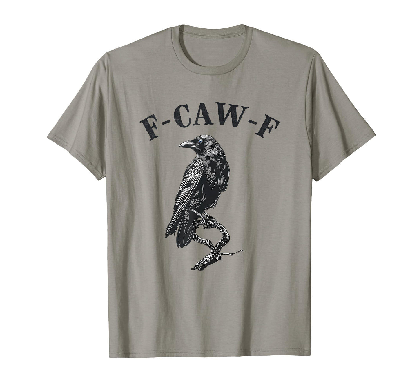 F-CAW-F Raven Crow Coffee Meme Tees Funny Gothic Dark Humor T-Shirt