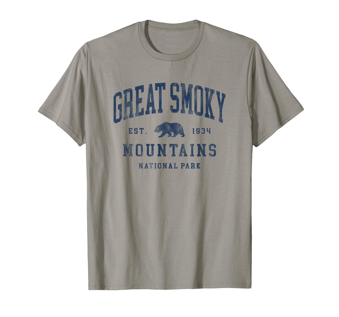 Retro Great Smoky Mountains National Park Mens Womens Hiking T-Shirt