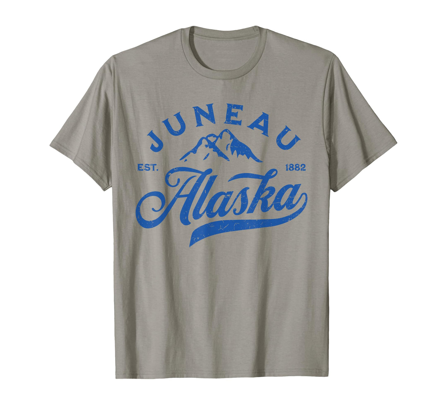 Vintage Juneau Alaska AK Mountains Family Vacation Souvenir T-Shirt