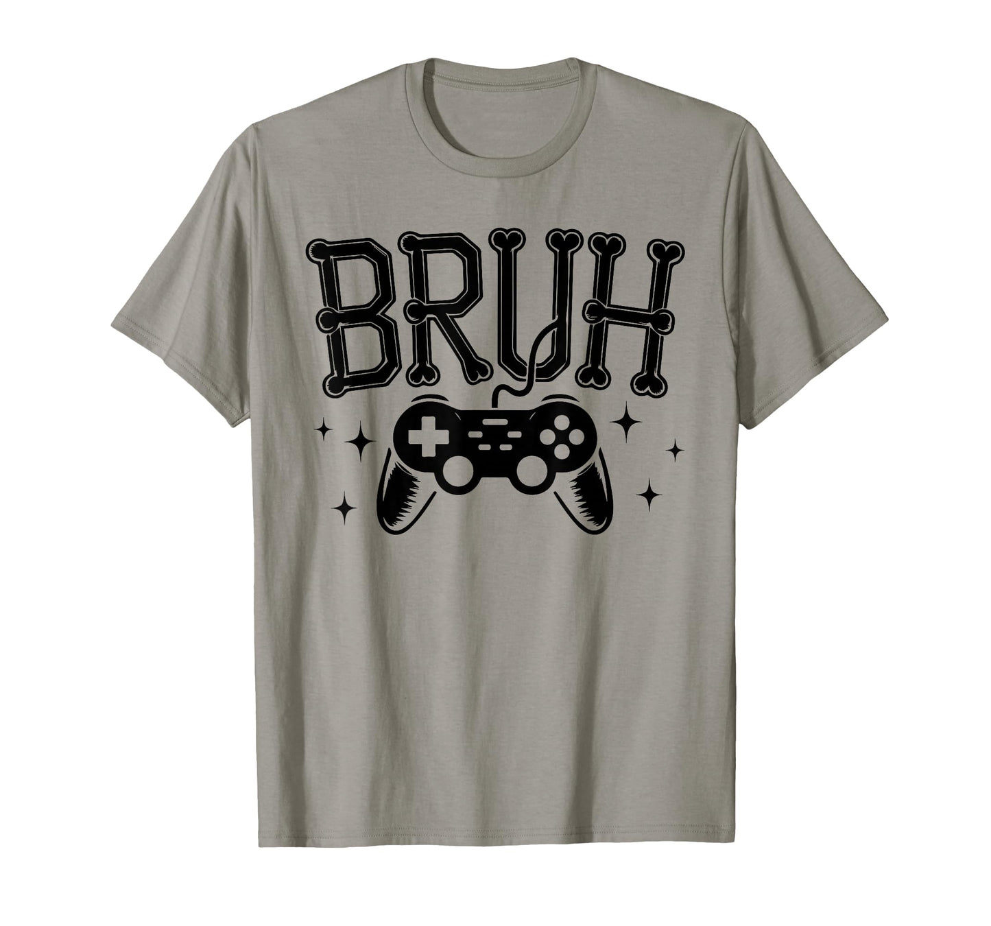 Halloween Skeleton Gamer Bruh Funny Video Gaming Boys Kids T-Shirt
