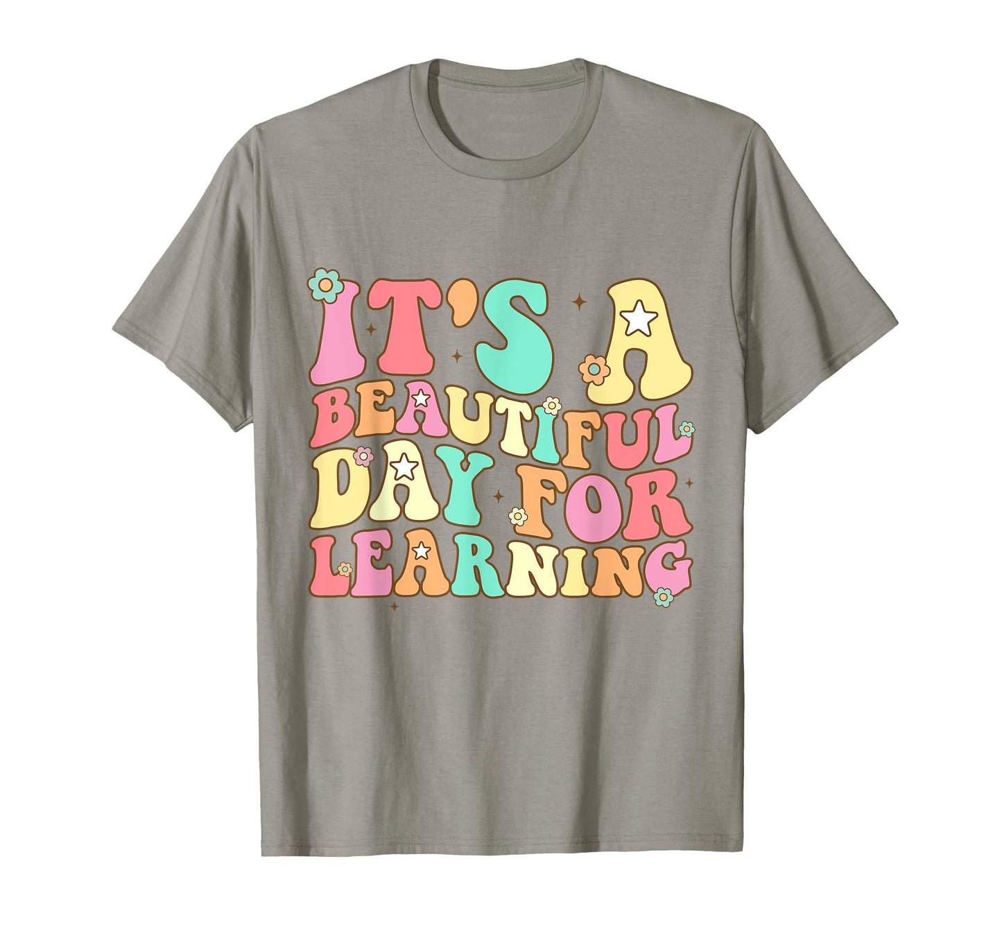 It's Beautiful Day For Learning Retro Teacher Students Women T-Shirt