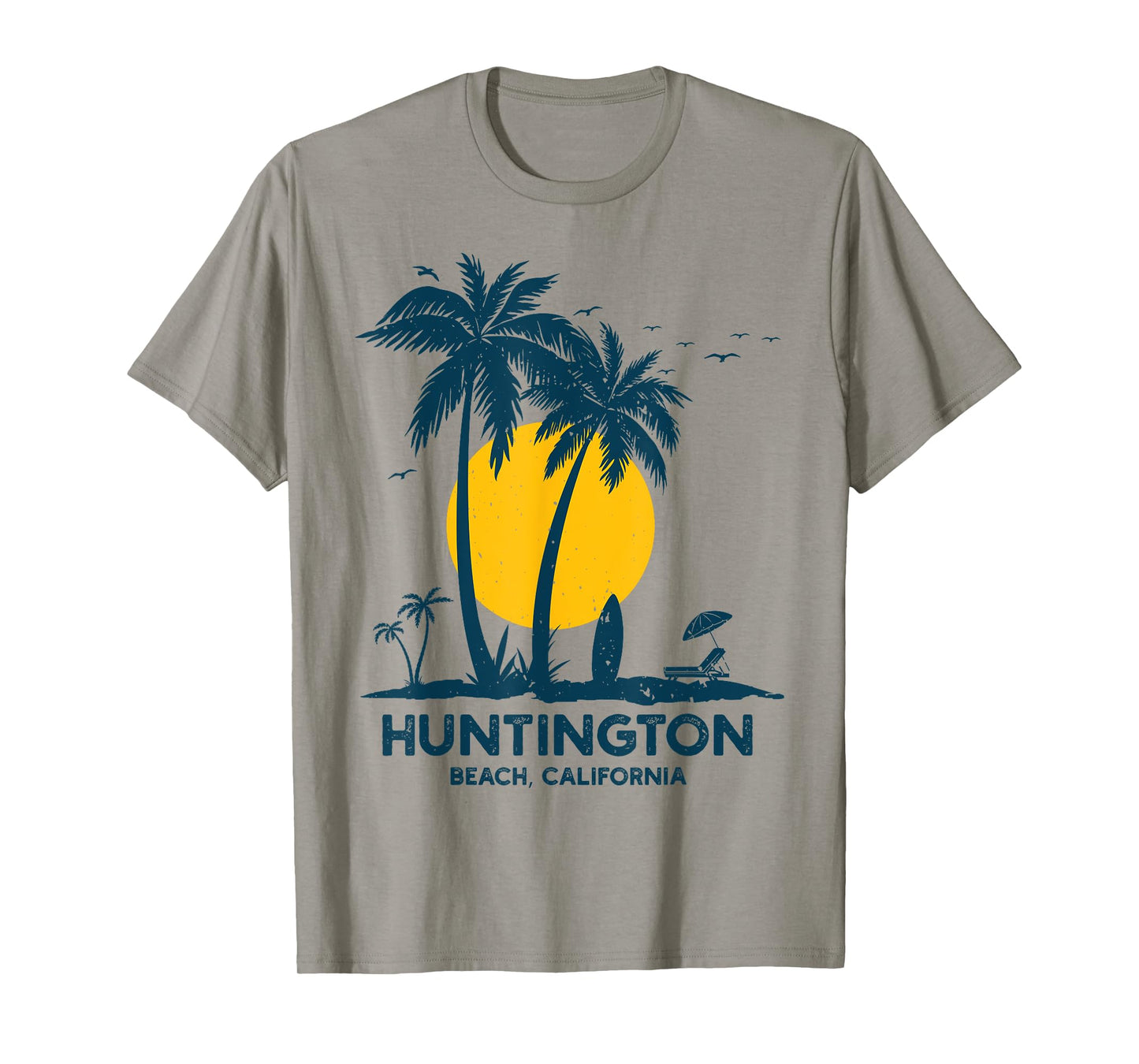Vintage Huntington Beach California Surfing Retro Surf T-Shirt