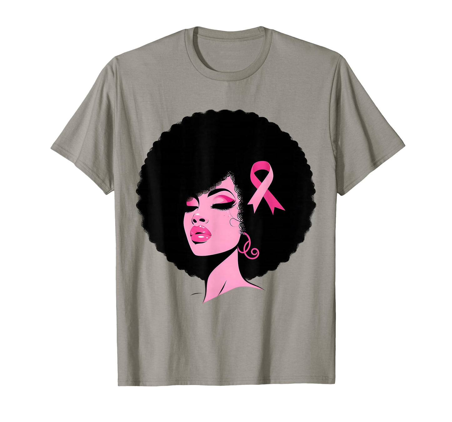 Breast Cancer Black African American Women Support Pink T-Shirt