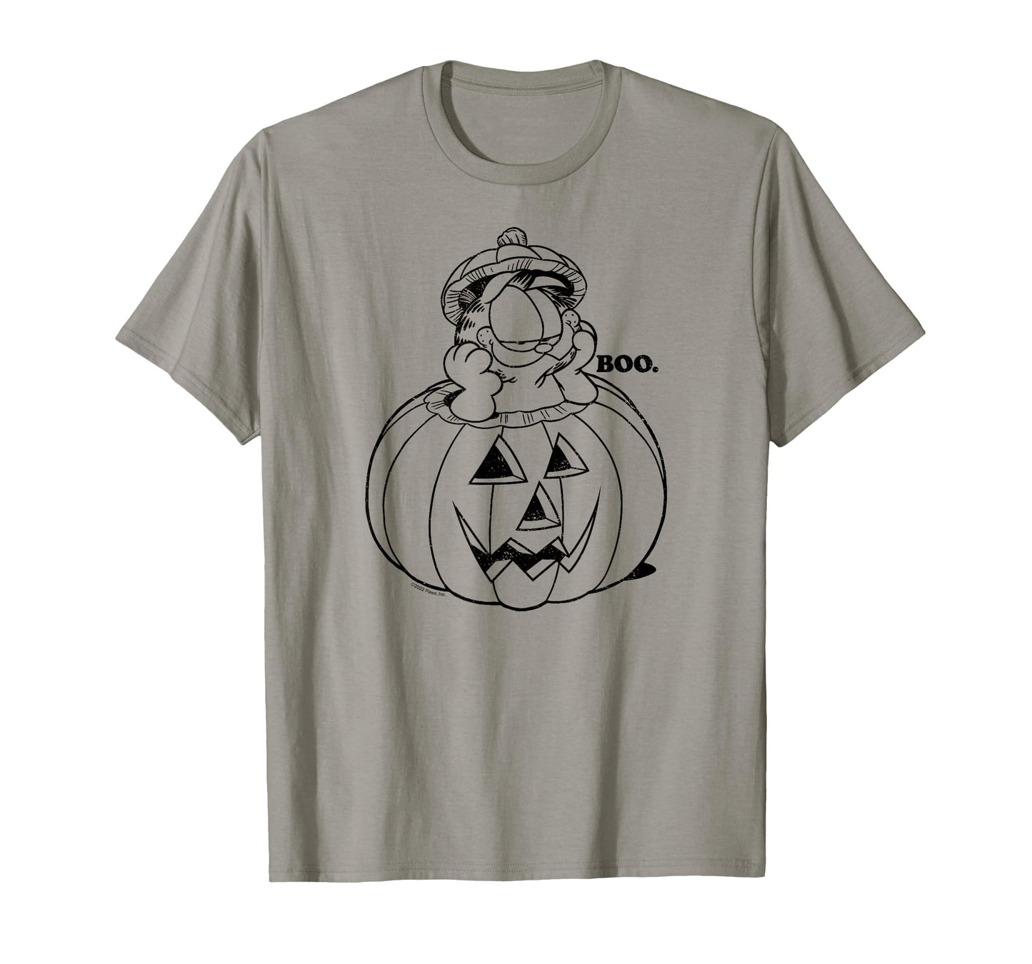 Garfield - Boo Halloween Jack O' Lantern Pumpkin T-Shirt