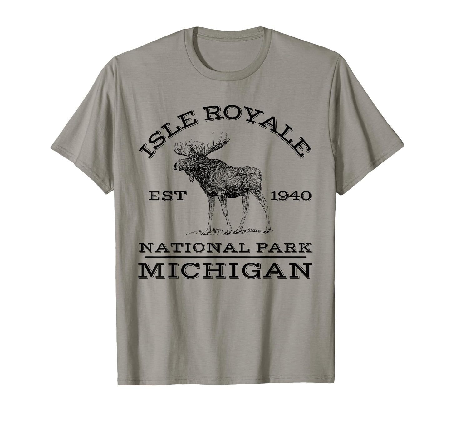 Isle Royale National Park Michigan Moose Hike Outdoors T-Shirt