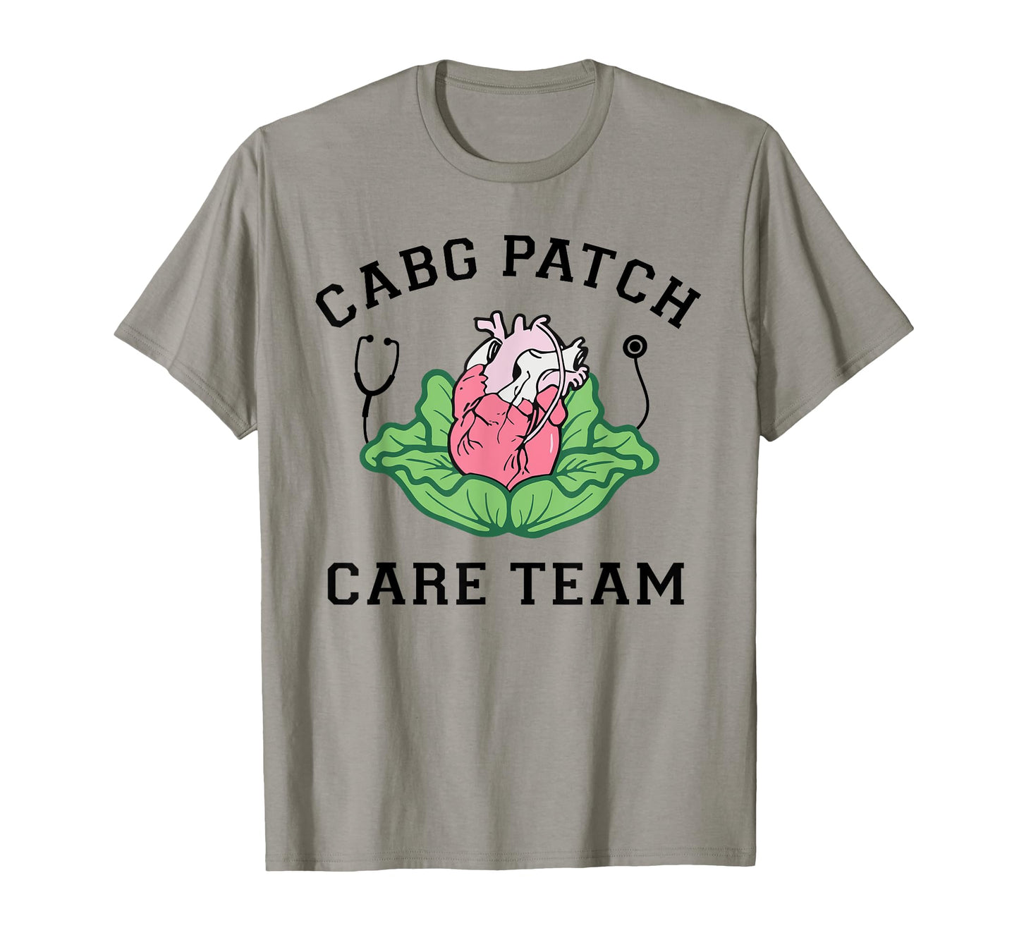 Cabbage Heart CVICU Nurse CABG Patch Care Cardiology Team T-Shirt