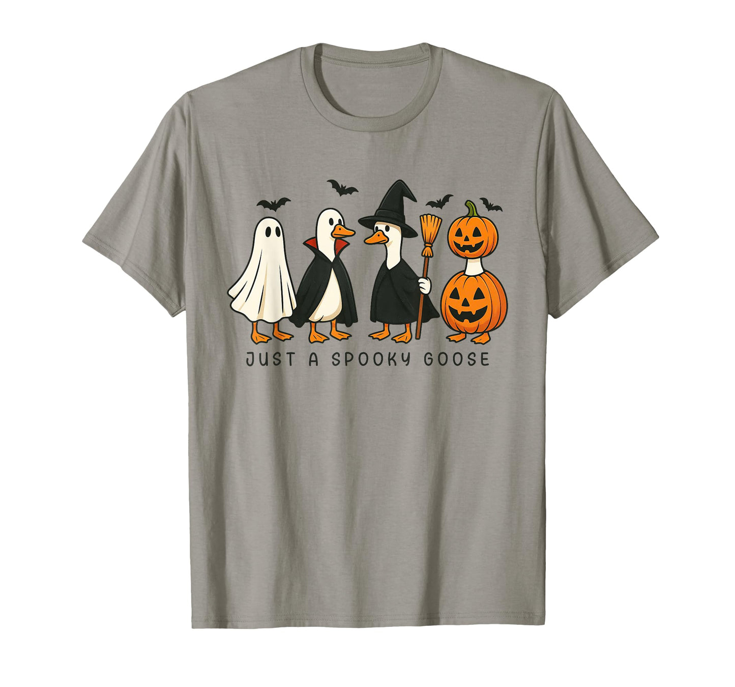 Just A Spooky Goose Halloween Silly Goose Funny Halloween T-Shirt