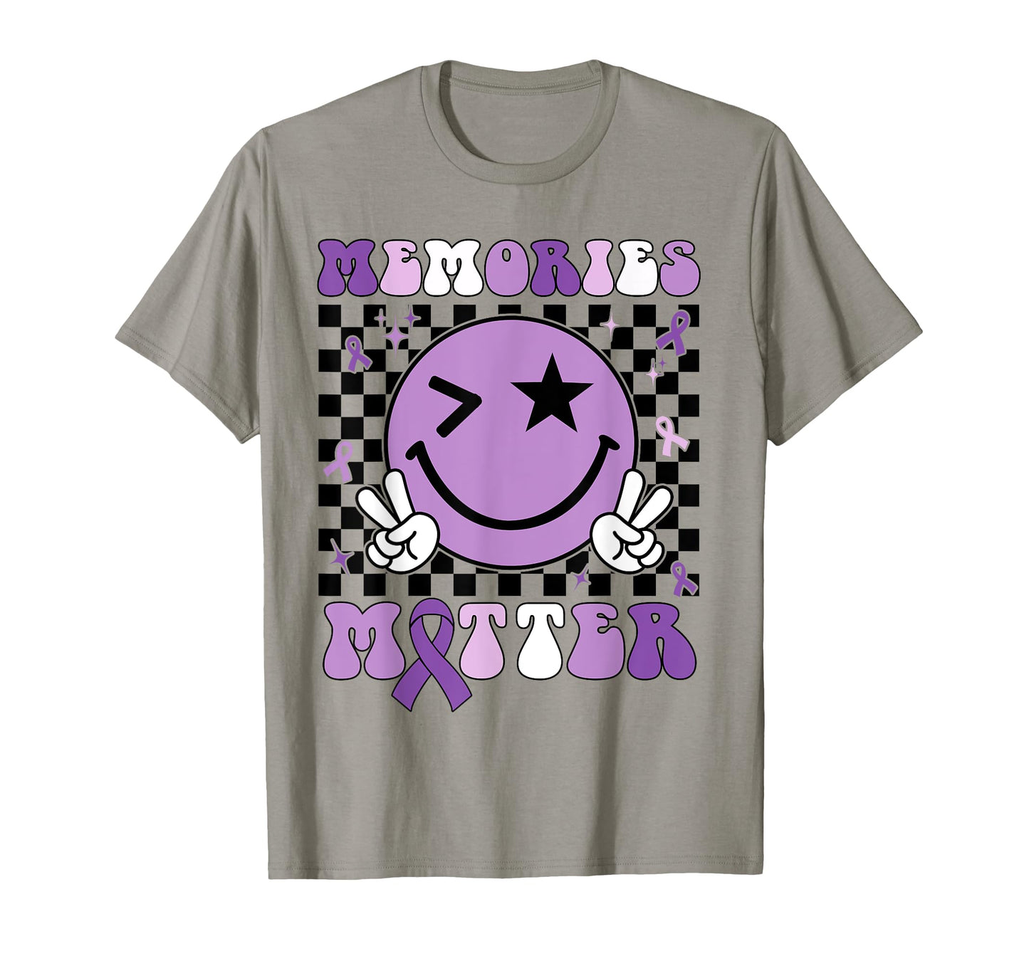 Memories Matter ALZ Purple Funny Meme Alzheimer's Awareness T-Shirt