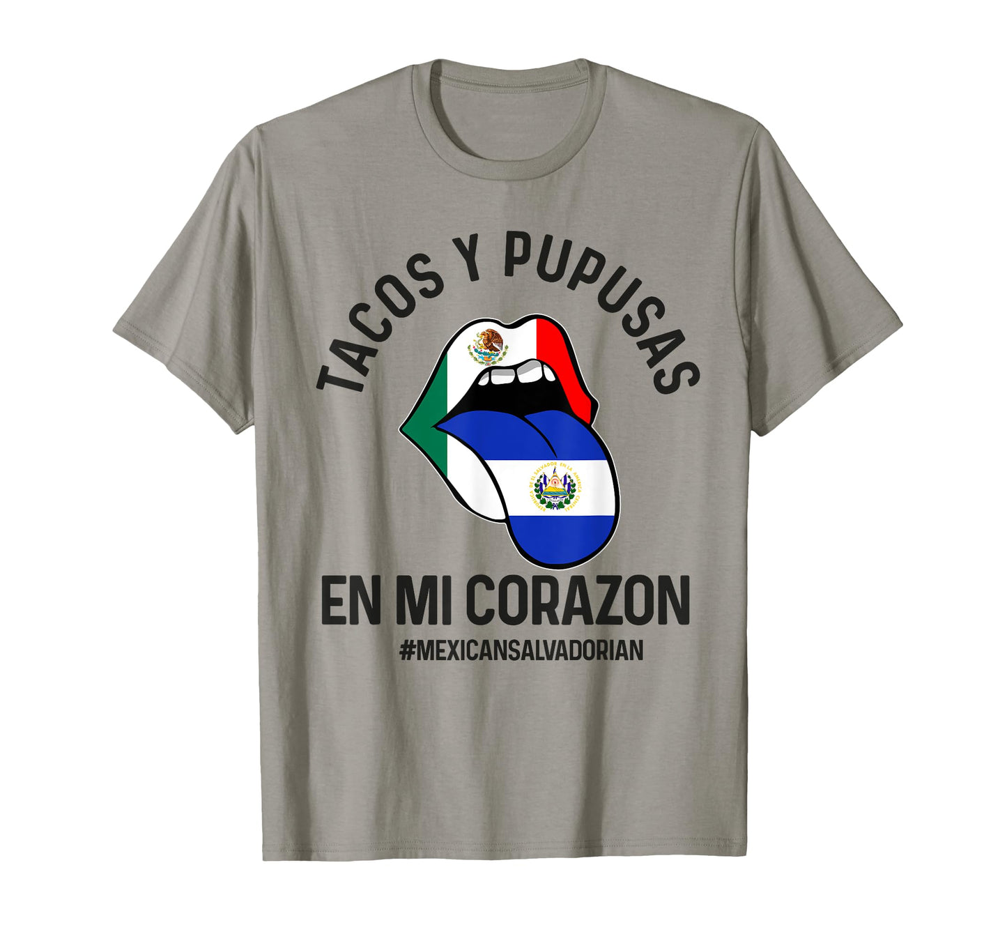 Half Salvadorian Half Mexican flag mexico and Salvadoran T-Shirt