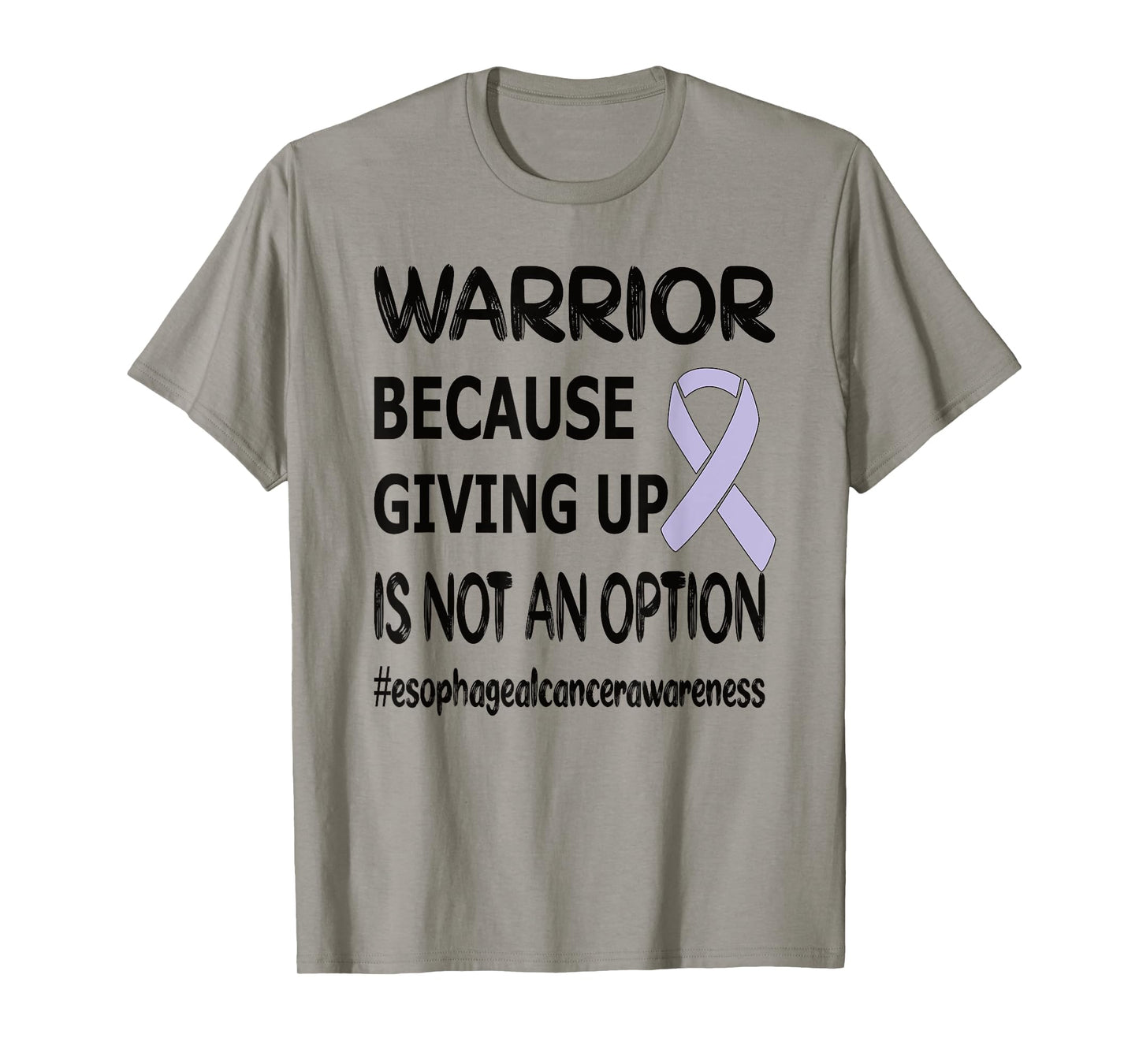 Esophageal Cancer Warrior Periwinkle Ribbon Cancer Survivor T-Shirt