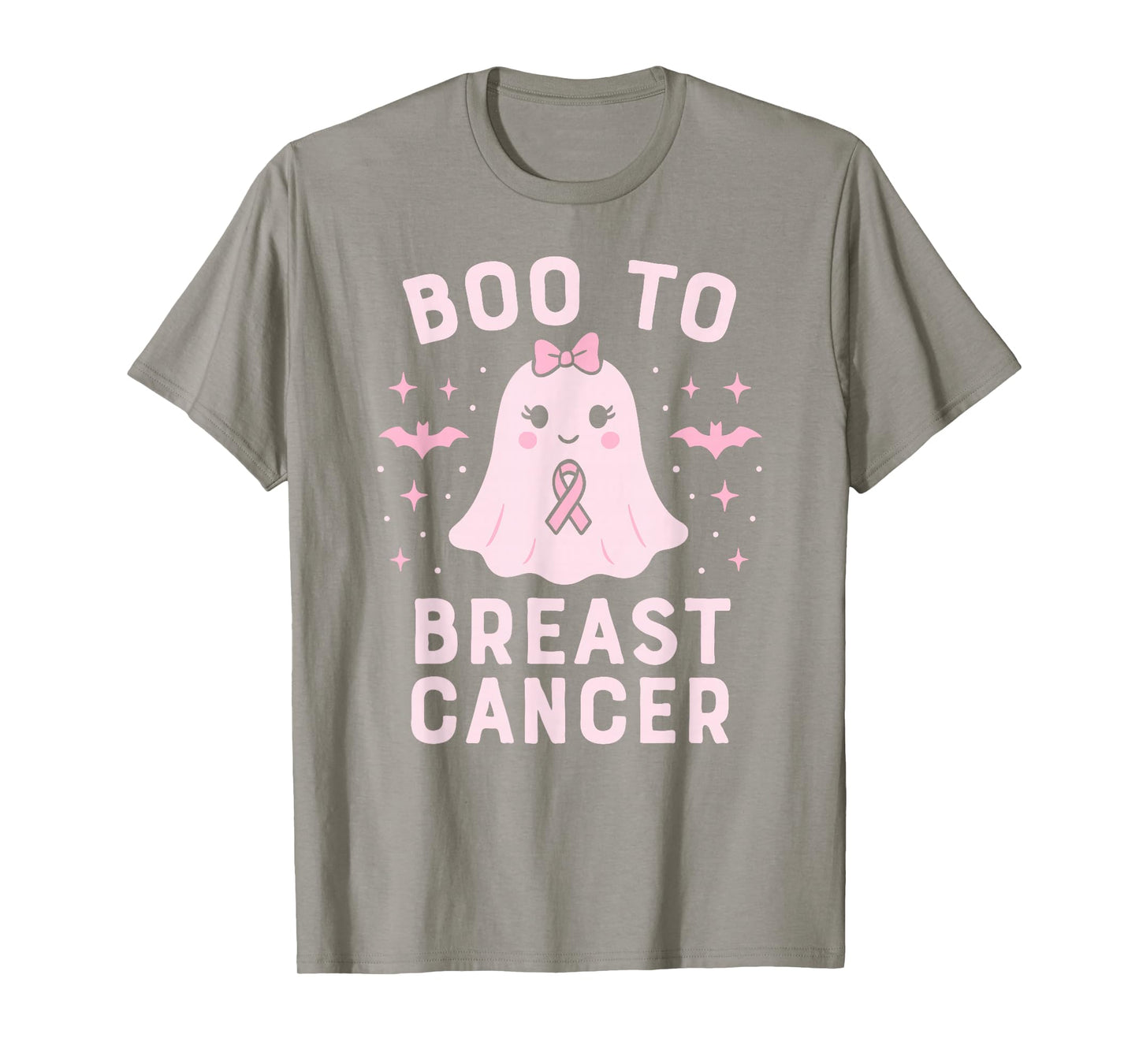 Boo to Breast Cancer Halloween Pink Ghost Awareness T-Shirt
