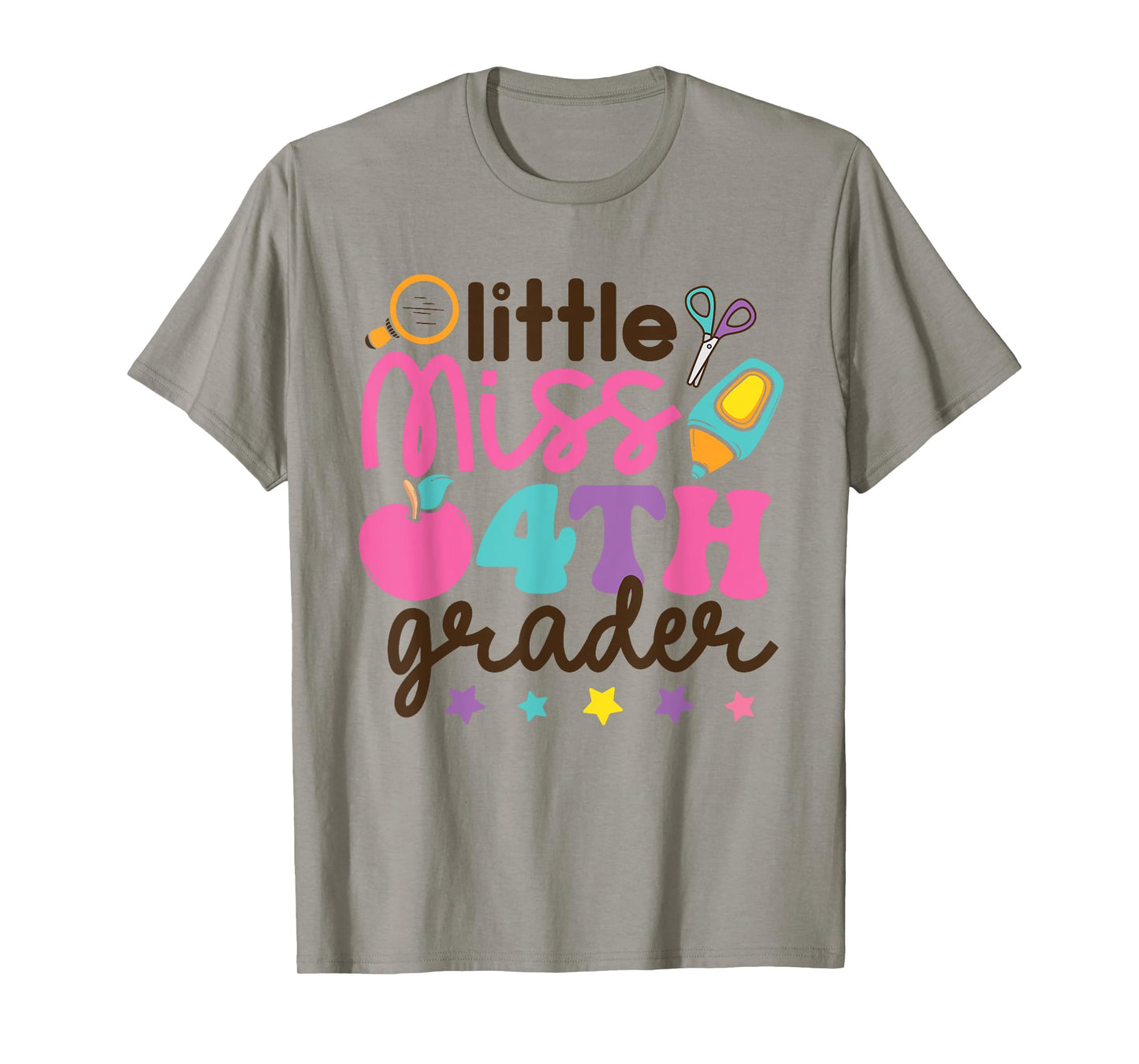 Little Miss 4th Grade First Day of Fourth Grade Cute Girls T-Shirt