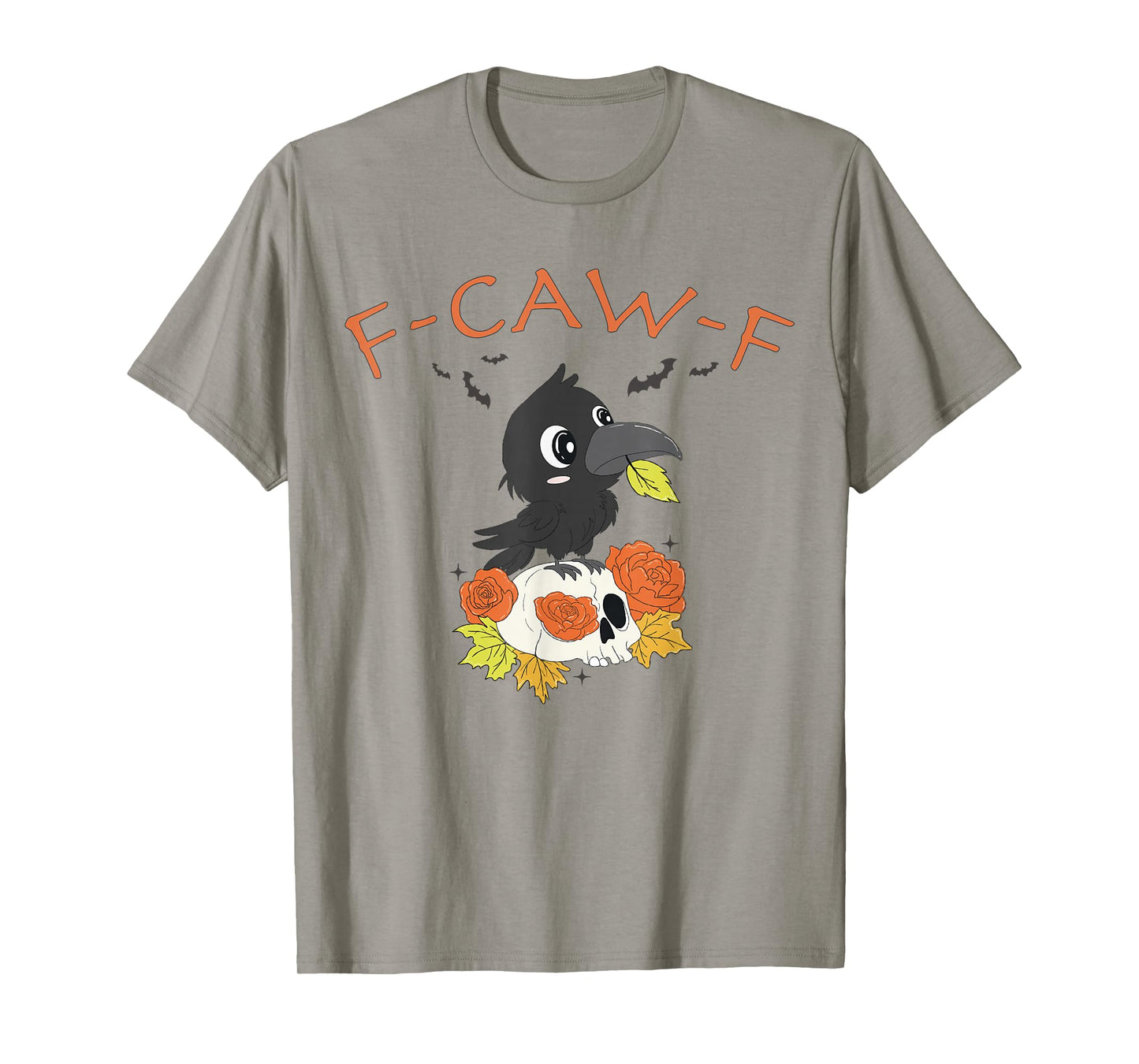 F-Caw-F Funny Halloween Gothic Black Crow T-Shirt