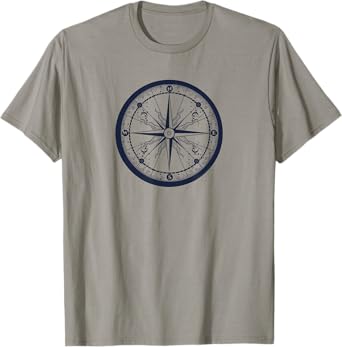 Beautiful Compass Sailing Hiking Travel Adventure T-Shirt